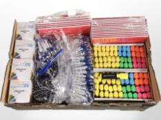 A very large quantity of biros, marker pens,