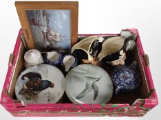 A Ringtons Chintz tea set, together with two Royal Doulton character jugs,