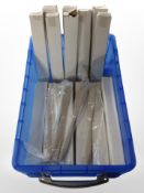 A quantity of new stainless steel knives.