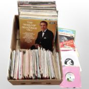 A quantity of vinyl LP records and 45 singles, compilations, jazz, etc.