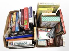 A quantity of vintage board games.