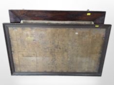 A 19th-century framed print, A Tabular History of Freemasonry in Yorkshire,