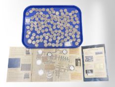 A large quantity of 50p commemorative coins including part Bletchley Park Collection,