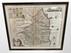 Joannem Janssonium (Dutch, 1588-1664) Northumbria, 'Comitatvs Northvmbria vernacule Northumberland',