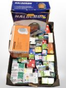 A quantity of light bulbs, 2000 watt fan heater, a further heater.