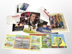 A quantity of folded film and other posters