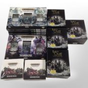 Five Games Workshop Warhammer Age of Sigmar trading card packs, two further booster packs,