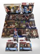 13 Hasbro Disney Star Wars figurine sets, boxed.