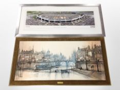 A Nascar Texas Motor Speedway panoramic print,