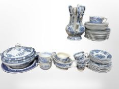 Forty seven pieces of miscellaneous blue and white china : Furnivals Limited 