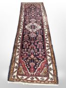 A Hamadan runner, North West Iran, 300cm x 86cm.