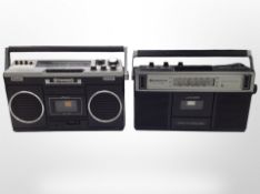 A Eurofunk EF-1400 radio, and a further stereo radio cassette recorder.