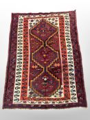 A Kashgai rug, 196cm x 135cm.