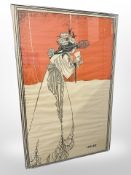 A continental Art Deco-style poster, 'Isolde', 79cm x 120cm.