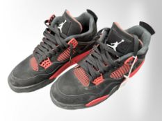 A pair of Jordan 4 Red Thunder trainers,