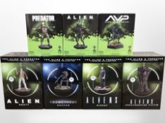 Seven Eaglemoss Hero Collector Alien franchise figurines, boxed.