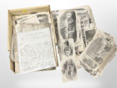 A collection of ephemera and engravings all relating to railways including Bristol and Birmingham