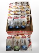 21 Hasbro Disney Star Wars figurines, boxed.