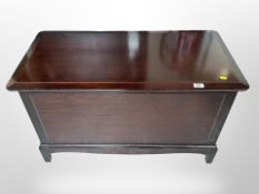 A Stag blanket box, 97cm wide x 48cm deep x 59cm high.