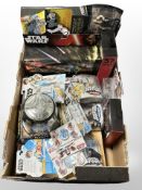 A quantity of Hasbro and Disney Store Star Wars figurines and other collectibles, boxed.