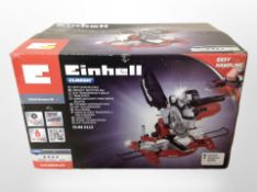 An Einhell cross-cut and mitre saw, in box.