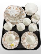 21 pieces of late-19th century tea china.