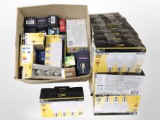 A collection of Diall and other light bulbs.