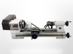 An Emco Unimat 3 workshop lathe.