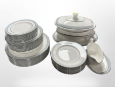 42 pieces of Royal Doulton Etude dinner wares.