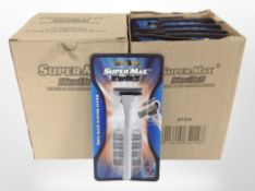 Two boxes of Supermax razors.