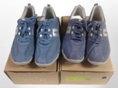 Two pairs of Hotter lady's trainers, size 7.