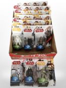 21 Hasbro Disney Star Wars figurines, boxed.