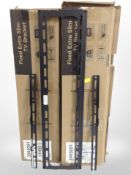 Six new fixed extra-slim TV brackets, boxed.
