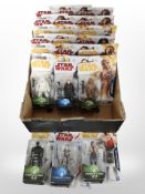 21 Hasbro Disney Star Wars figurines, boxed.