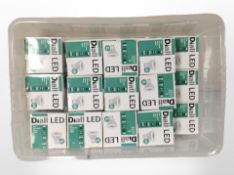 A quantity of Diall LED light bulbs.