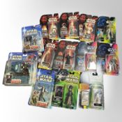 13 Hasbro Star Wars figurines, boxed.