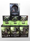 Seven Eaglemoss Hero Collector Alien franchise figurines, boxed.