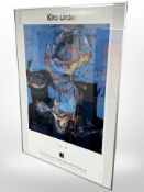 A Kiro Urdin gallery poster, 51cm x 71cm.