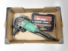 A Hitachi circular saw,