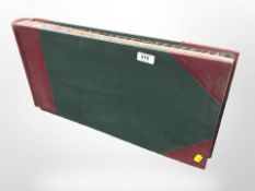 An unused shipping accounts book by R Robson & Co. stationers, Newcastle upon Tyne.