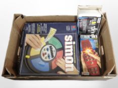 A vintage Palitoy Blip game, a Merlin electronic games machine,