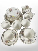 26 pieces of Royal Worcester Roanoke tea china.