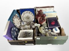 Assorted ceramics including Wedgwood Jasperware plate and other collector's plates,