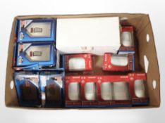 A group of Honeywell wireless motion sensors, 45 Amp stainless steel switches, etc.