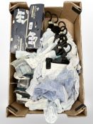 Tow boxed Tommee Tipee baby bottles, together with soothers,