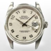 A gent's stainless steel Rolex Oyster Perpetual Datejust automatic calendar centre seconds