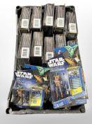 Approximately 27 Hasbro Star Wars The Clone Wars El-Les figurines, boxed.