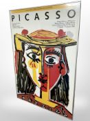 A 1986 Picasso gallery poster, 68cm x 98cm.