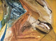 Kirsten Gurlen : Abstract study, oil on canvas, 80cm x 60cm.