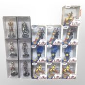 16 Zoteki and Eaglemoss figurines to include X-Men, Marvel,